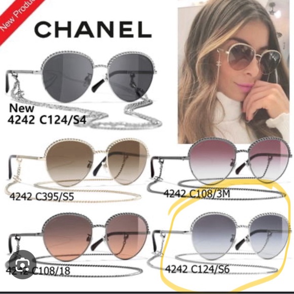 Timeless CHANEL sunglasses with chain,authentic. Sold out out everywhere. - Picture 11 of 12